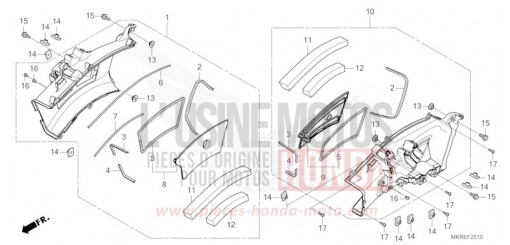 CONDUITE D'ADMISSION AIR CBR1000SPR de 2024